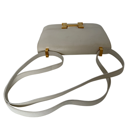 Hermès Constance 23 Vintage 1994 Leder Weiß Gold – Ansicht 4