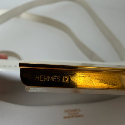 Hermès Constance 23 Vintage 1994 Leder Weiß Gold – Ansicht 12