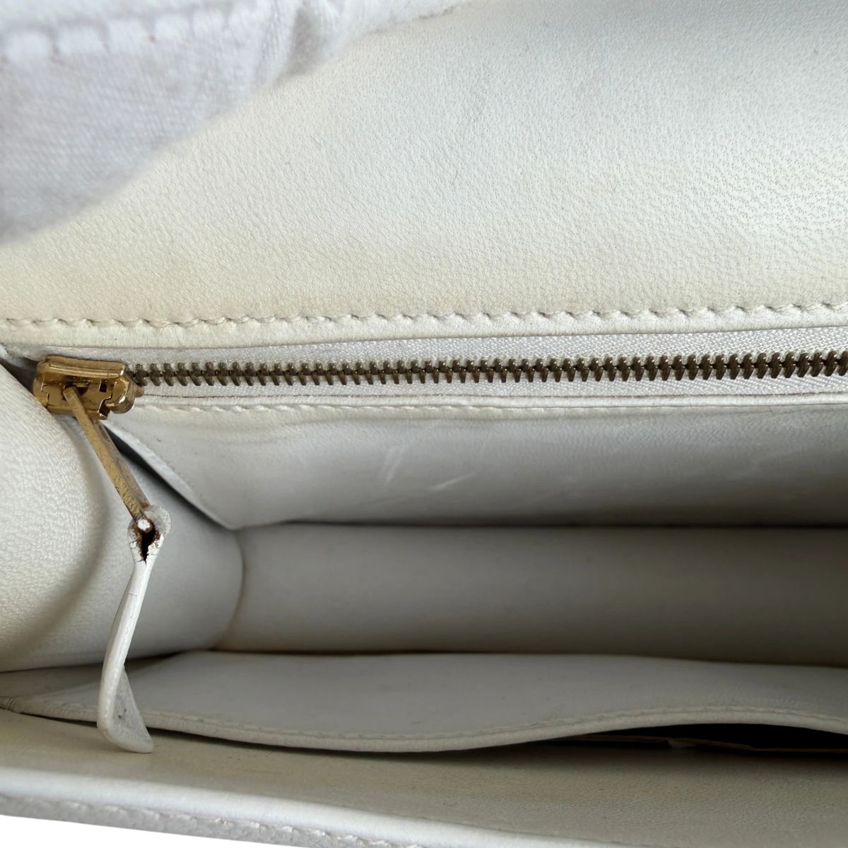 Hermès Constance 23 Vintage 1994 Leder Weiß Gold – Ansicht 9