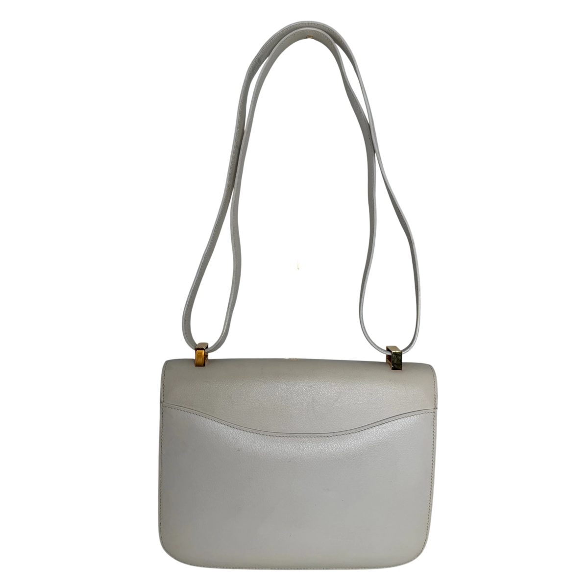 Hermès Constance 23 Vintage 1994 Leder Weiß Gold – Ansicht 2