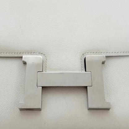 Hermès Constance 24 Vintage Evercolor Leder Weiß / gut Hermès