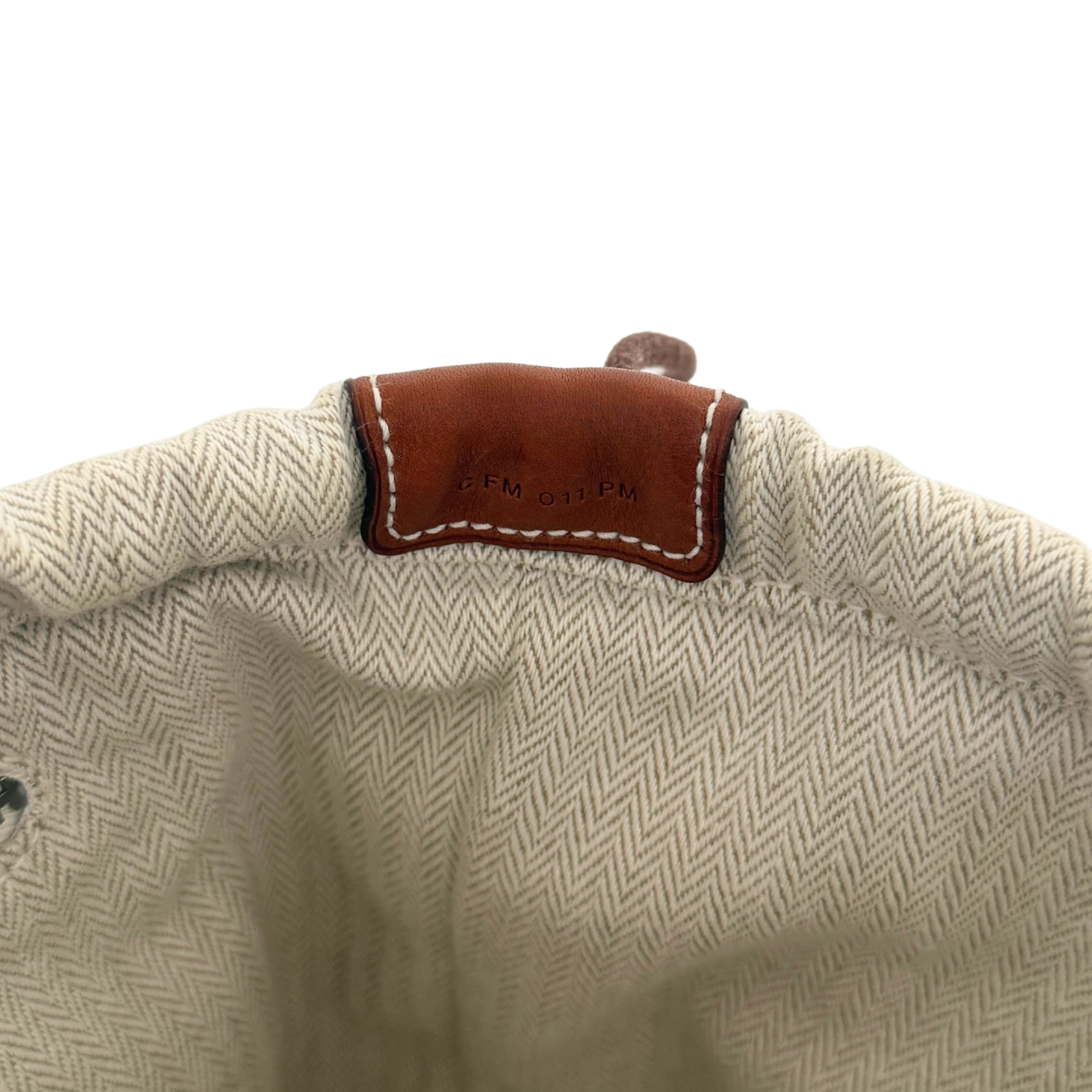 Hermès Fourbi 25 Pouch Beige / neuwertig Hermès