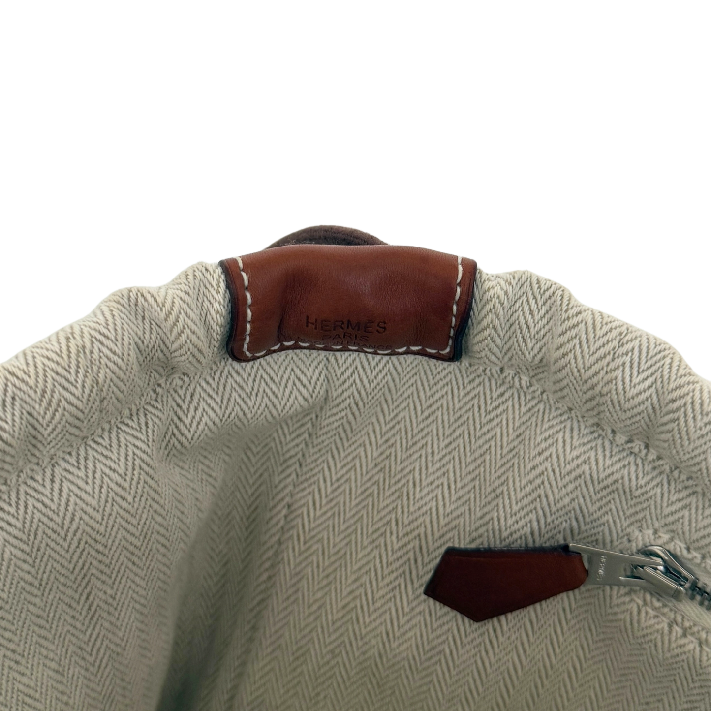 Hermès Fourbi 25 Pouch Beige / neuwertig Hermès