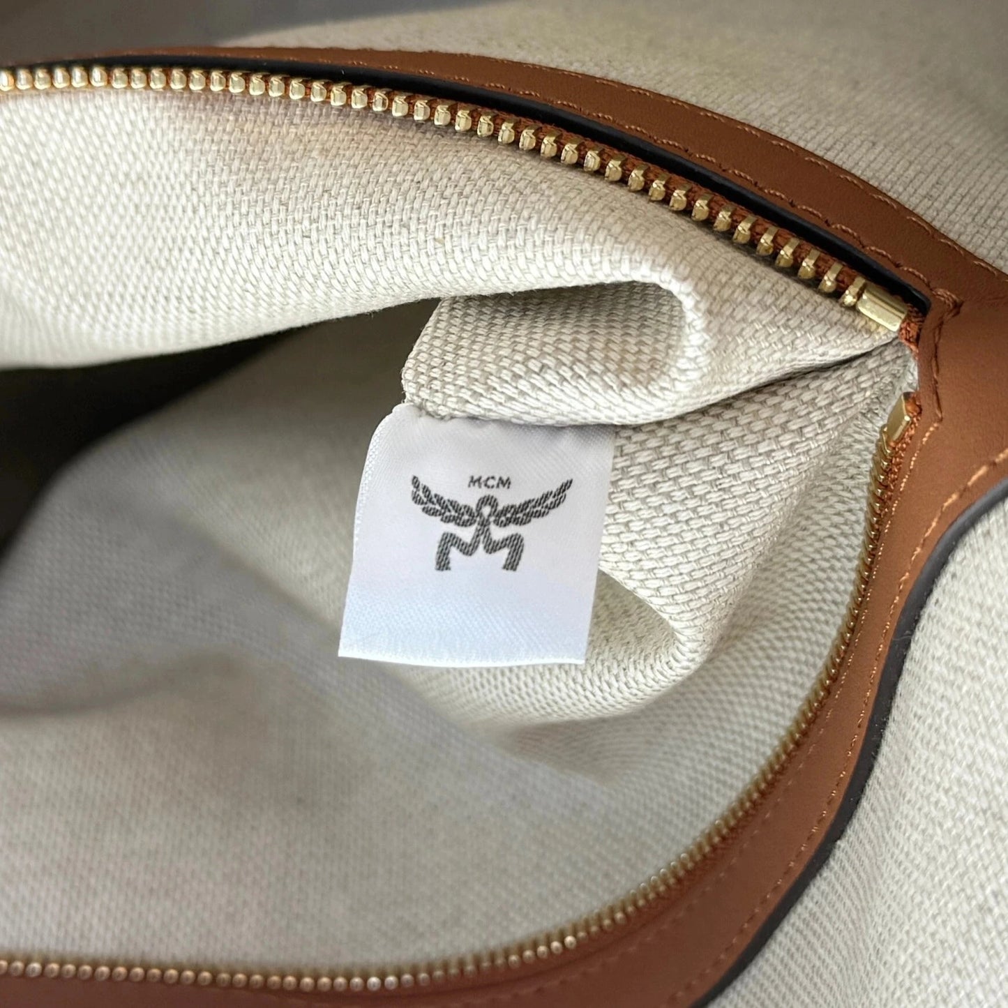 MCM Himmel Lauretos Tote Bag XL Cognac / neuwertig MCM