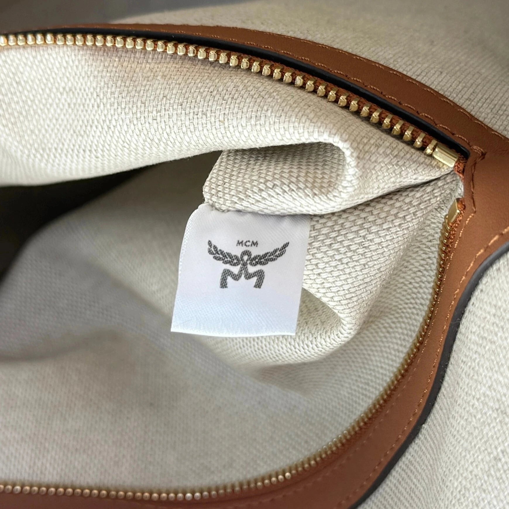 MCM Himmel Lauretos Tote Bag XL Cognac / neuwertig MCM