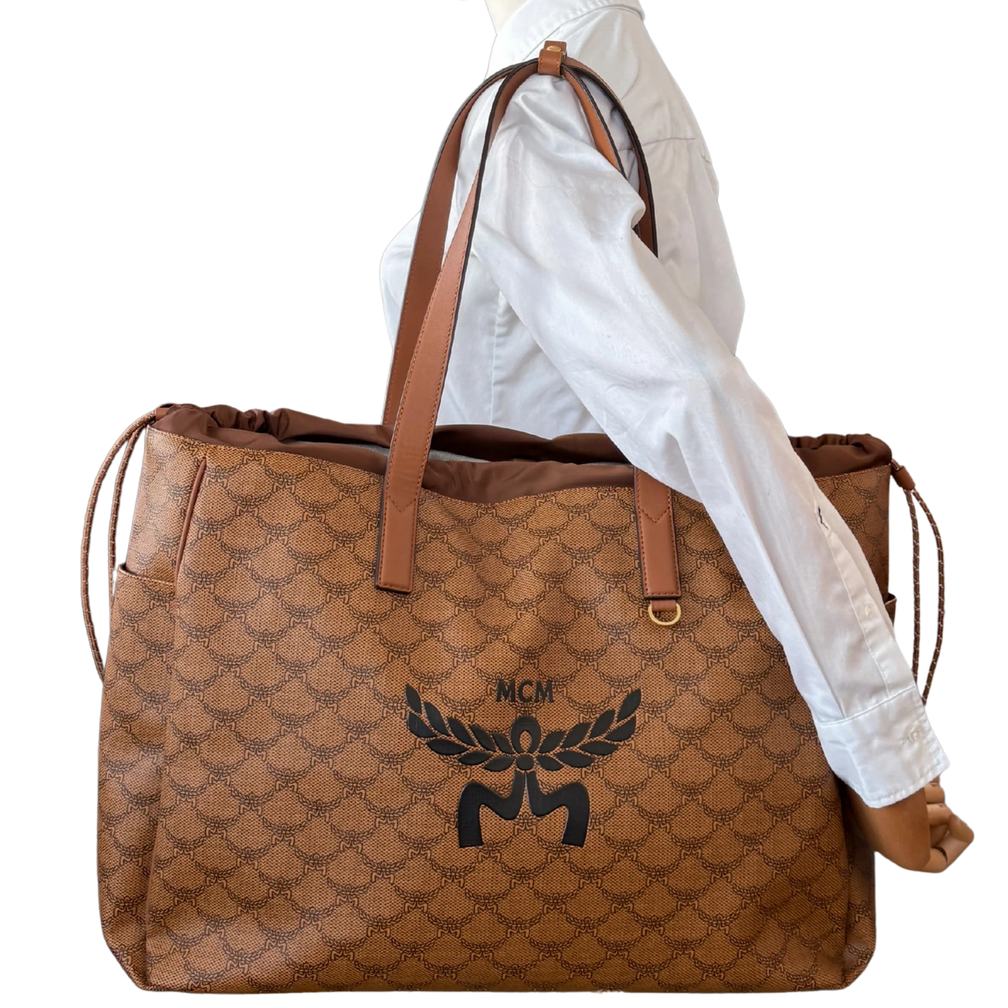 MCM Himmel Lauretos Tote Bag XL Cognac / neuwertig MCM