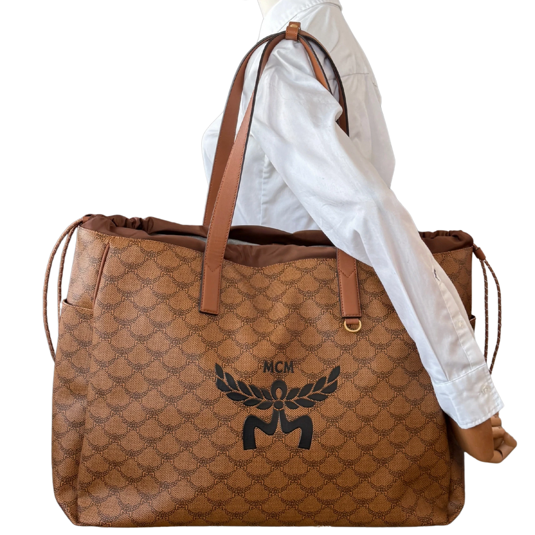 MCM Himmel Lauretos Tote Bag XL Cognac / neuwertig MCM