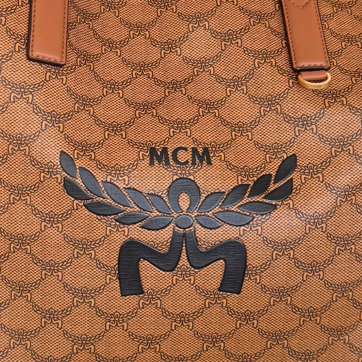 MCM Himmel Lauretos Tote Bag XL Cognac / neuwertig MCM