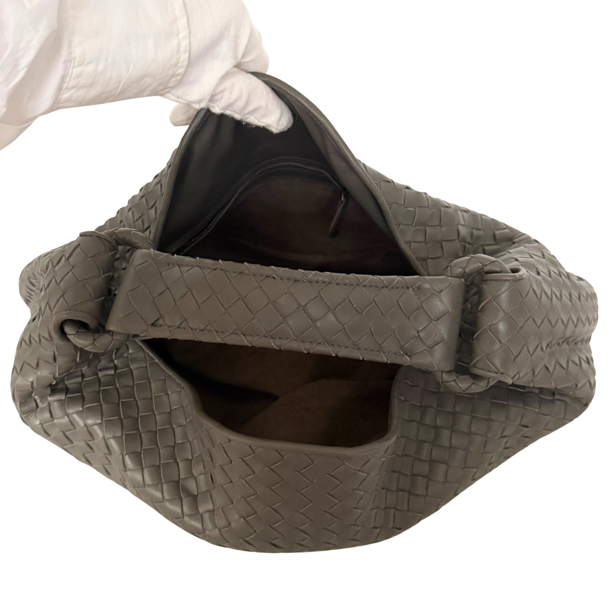 Bottega Veneta Hop Intrecciato Braun / neuwertig Bottega Veneta