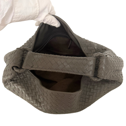 Bottega Veneta Hop Intrecciato Braun / neuwertig Bottega Veneta