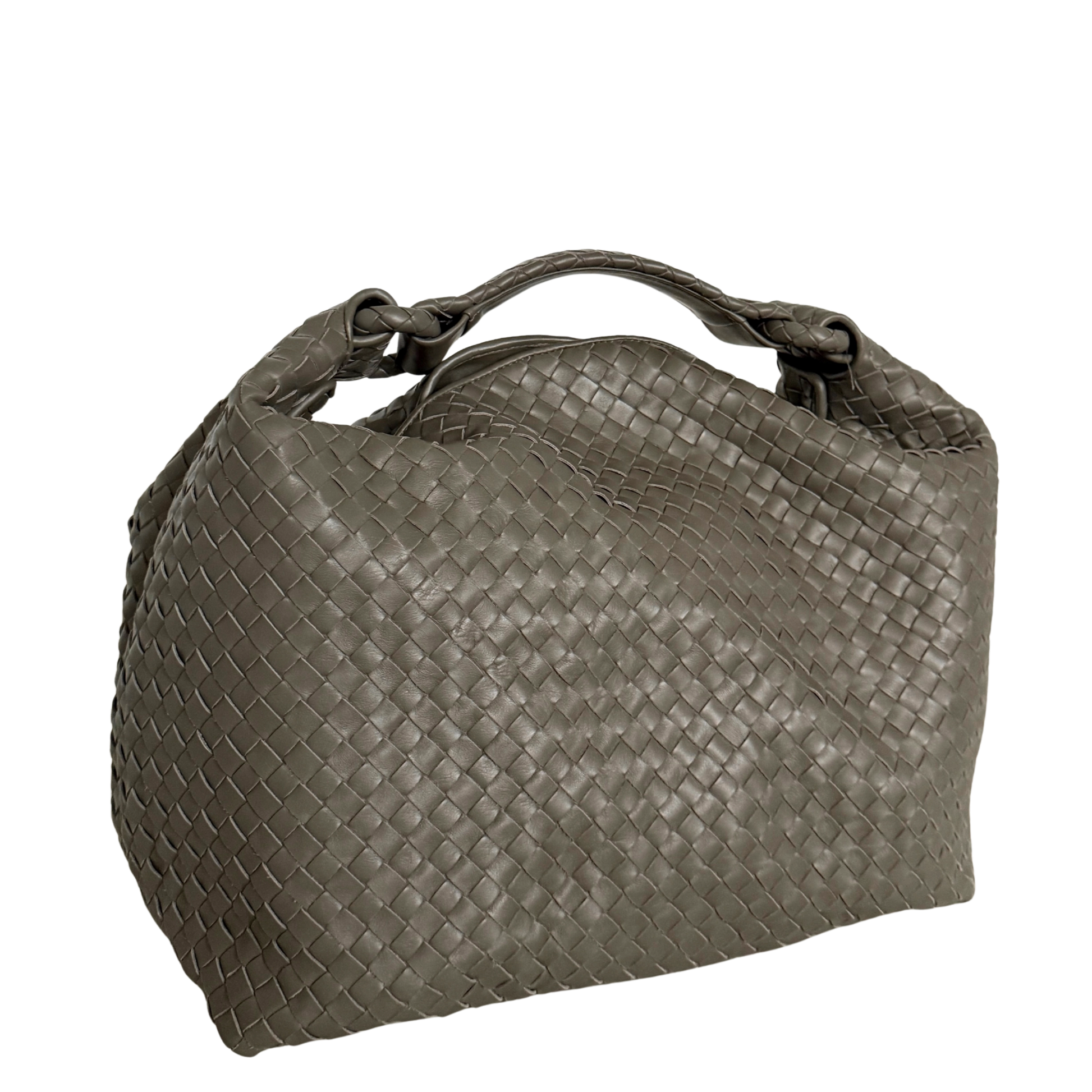 Bottega Veneta Hop Intrecciato Braun / neuwertig Bottega Veneta