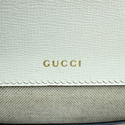 Gucci Kleine Horsebit 1955 Schultertasche Weiß / sehr gut Gucci
