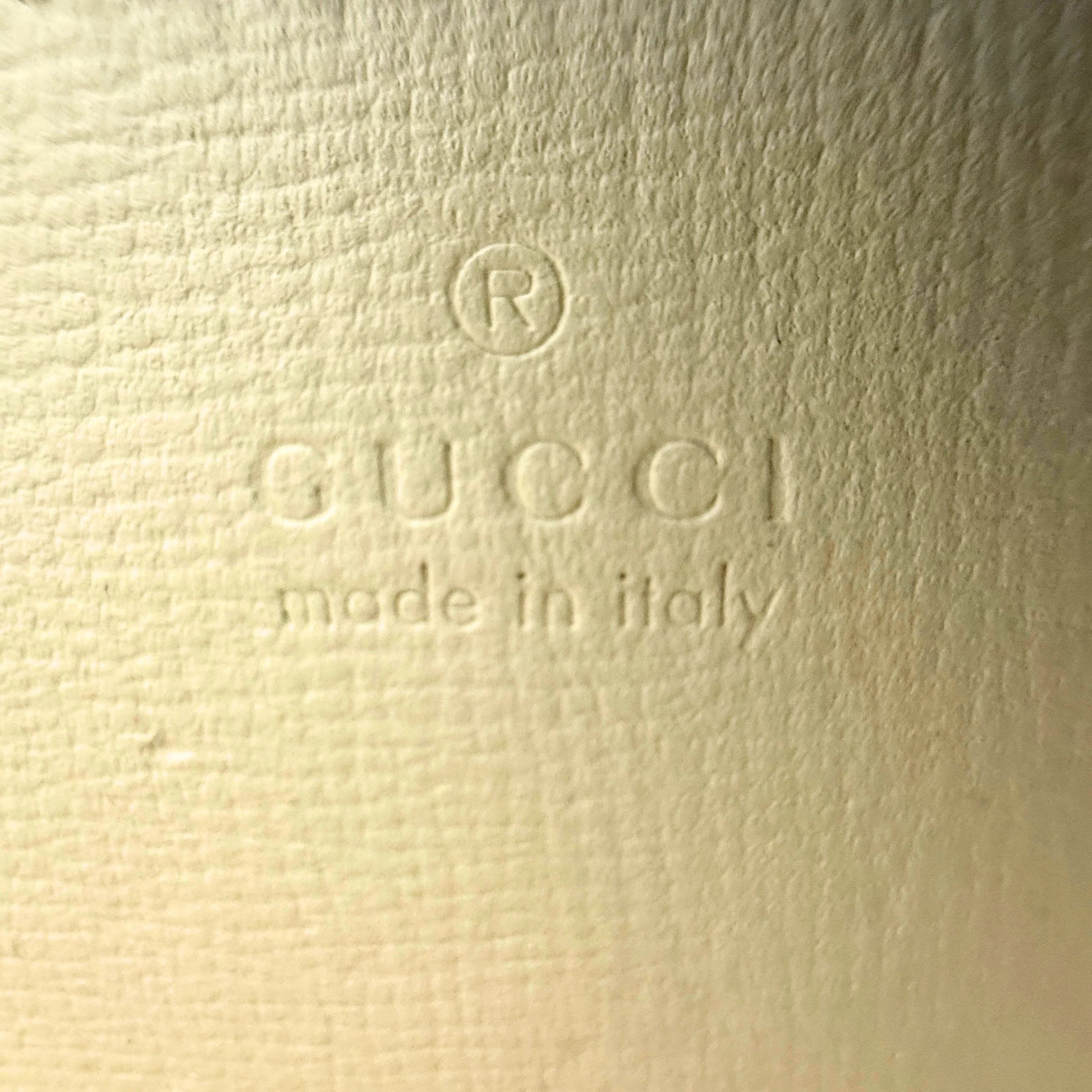 Gucci Kleine Horsebit 1955 Schultertasche Weiß / sehr gut Gucci