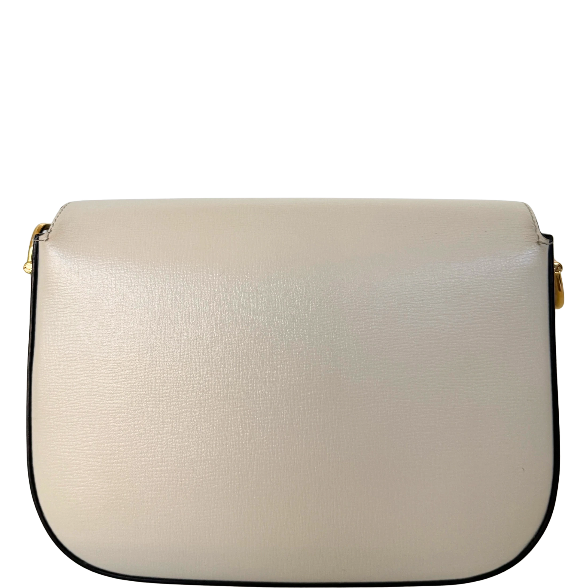 Gucci Kleine Horsebit 1955 Schultertasche Weiß / sehr gut Gucci