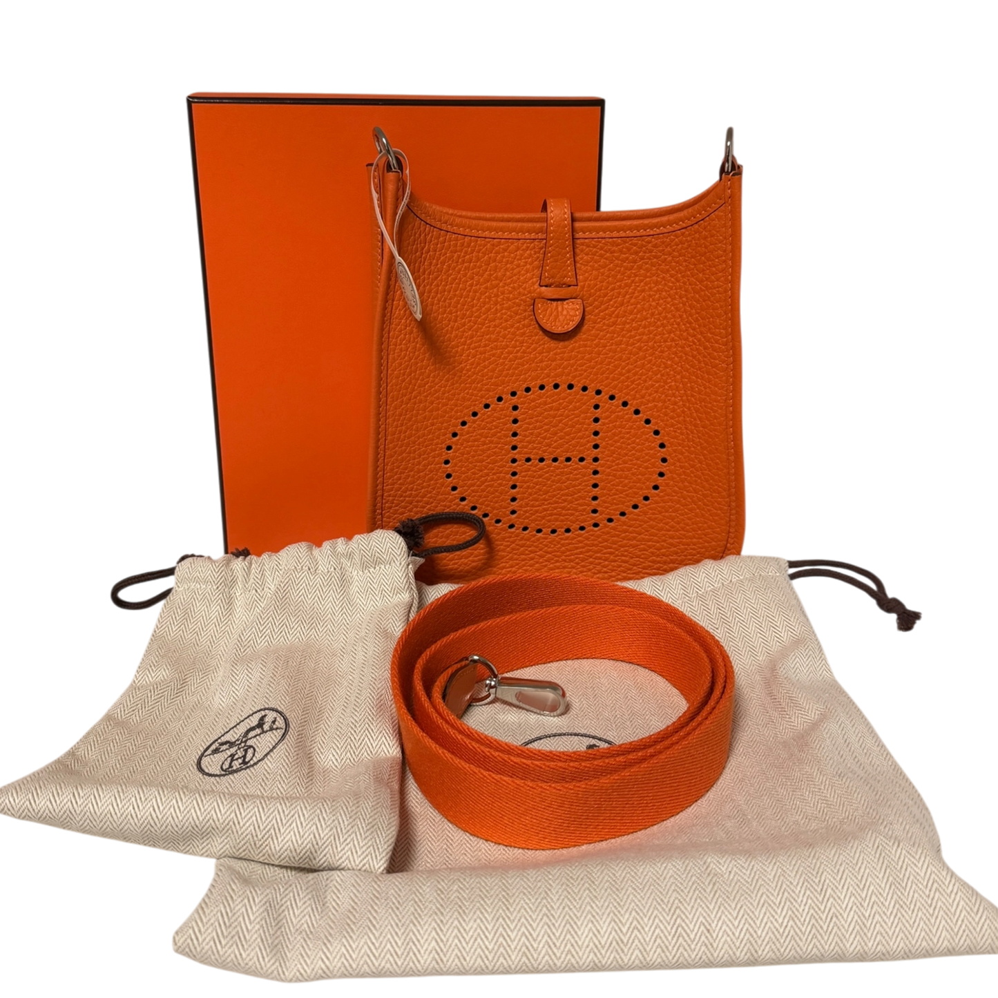 Hermès Evelyne 16 Leder Orange  Fullset 2026  / neuwertig Hermès