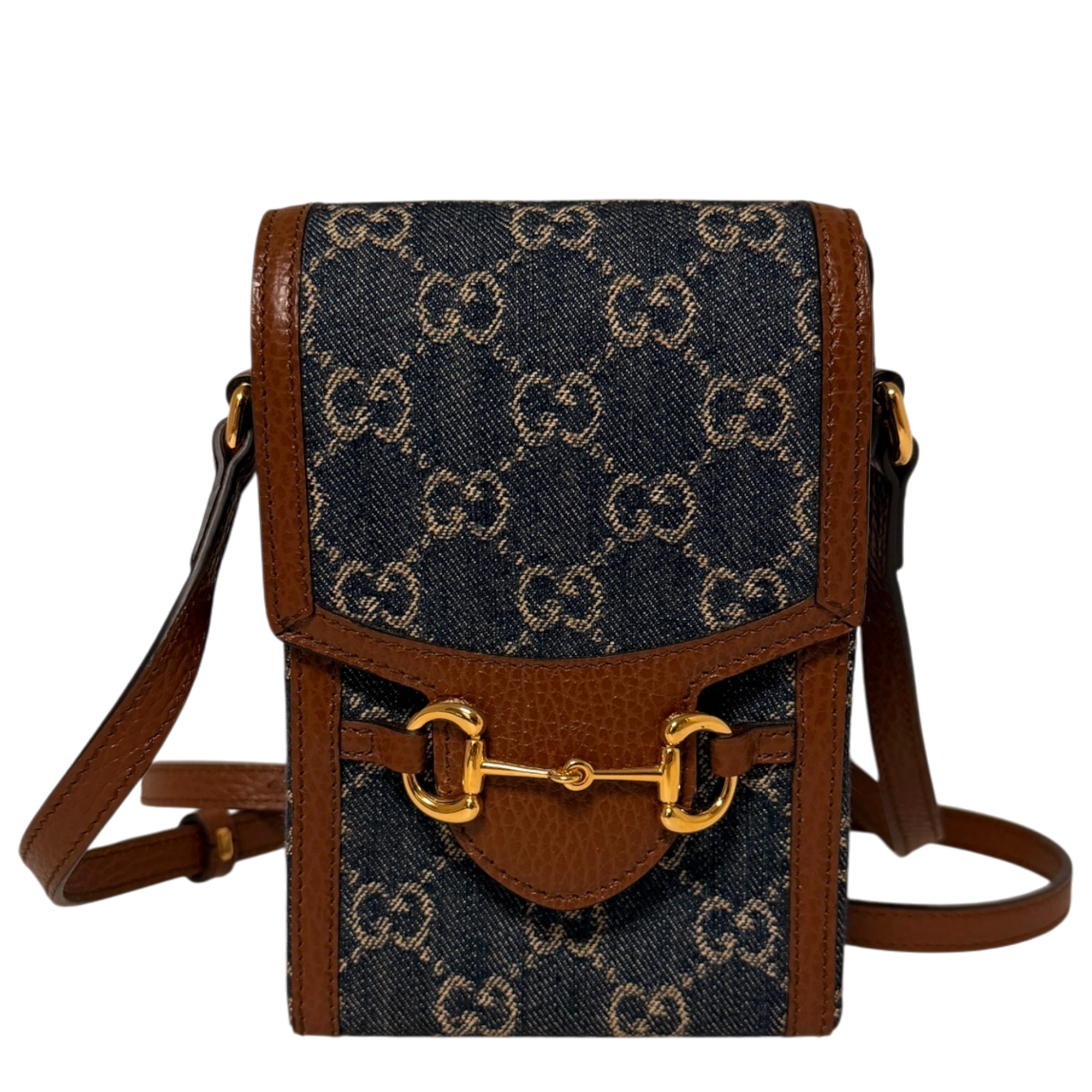 Gucci Mini Horsebit 1955 Denim Crossbody bag / neuwertig Gucci