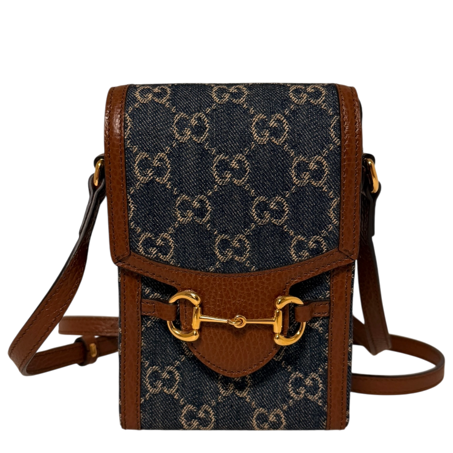 Gucci Mini Horsebit 1955 Denim Crossbody bag / neuwertig Gucci
