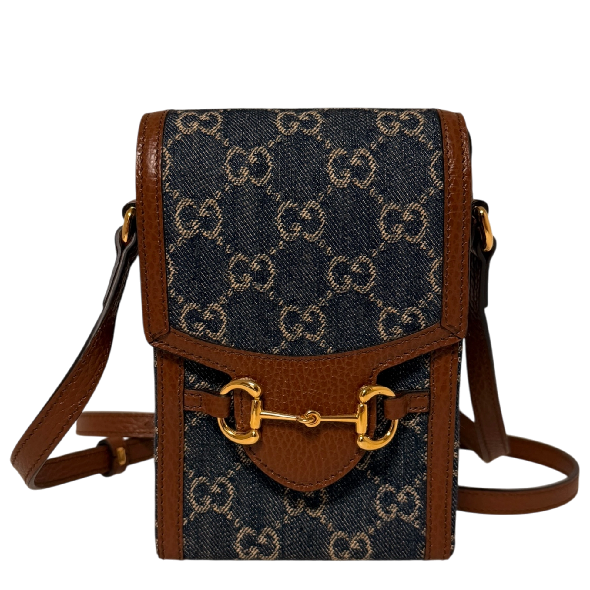 Gucci Mini Horsebit 1955 Denim Crossbody bag / neuwertig Gucci