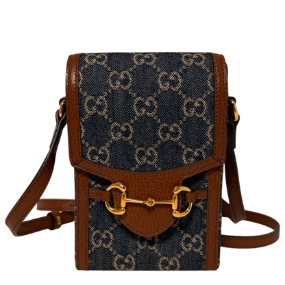 Gucci Mini Horsebit 1955 Denim Crossbody bag / neuwertig Gucci