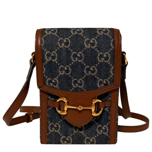 Gucci Mini Horsebit 1955 Denim Crossbody bag / neuwertig Gucci