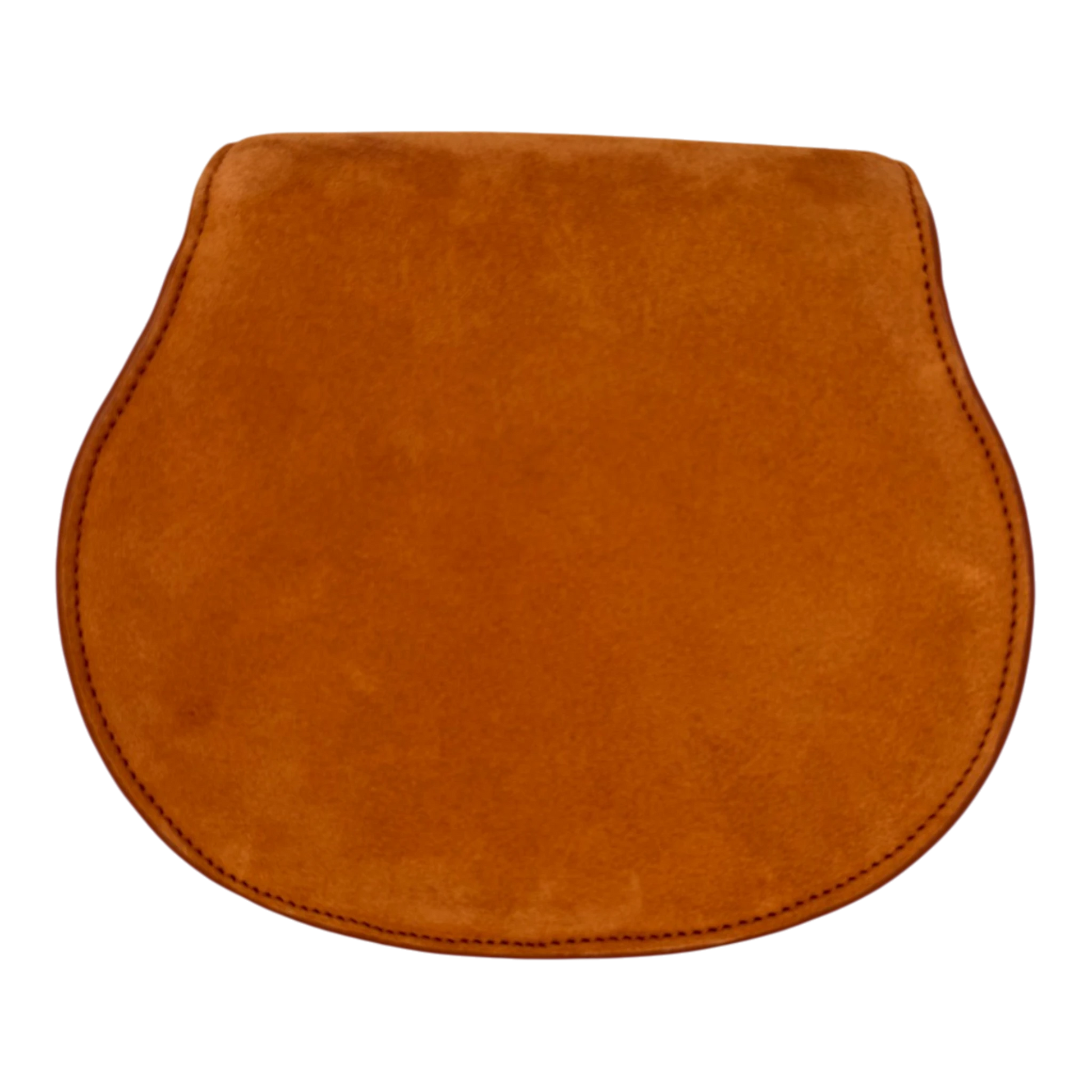 Chloé Marcie Small Saddle Bag Veloursleder Cognac / neuwertig Chloé