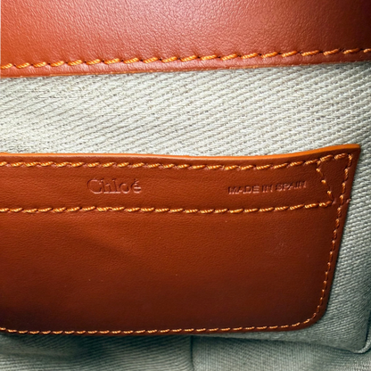 Chloé Marcie Small Saddle Bag Veloursleder Cognac / neuwertig Chloé