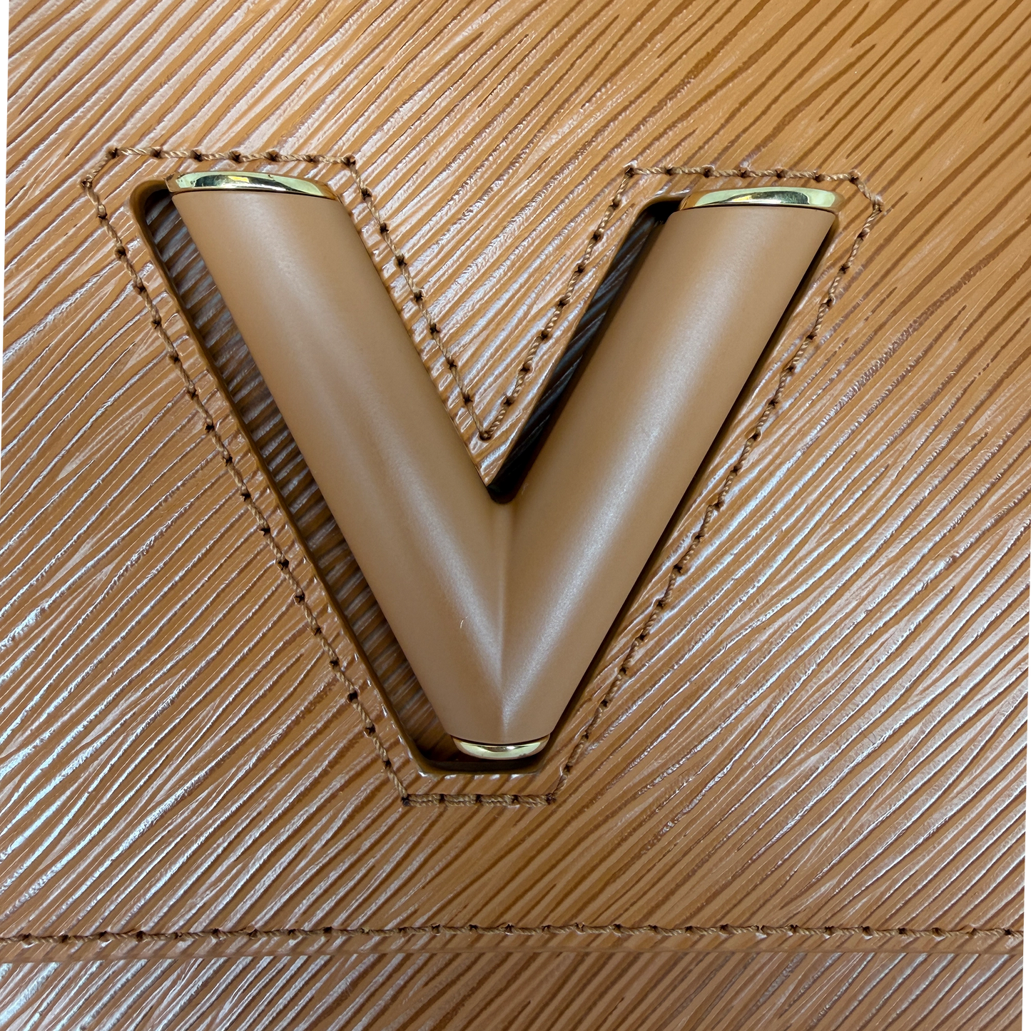Louis Vuitton Twist MM Epi Leder braun GHW M57939 / sehr gut Louis Vuitton