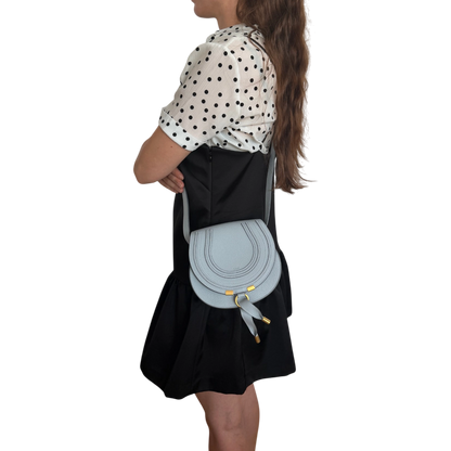 Chloé Mini Marcie Cloudy Blue Kalbsleder / neuwertig Chloé