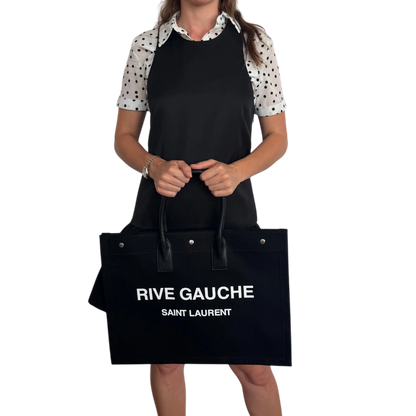Saint Laurent Large Tote Tasche Rive Gauche Schwarz / neuwertig Saint Laurent