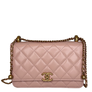 Chanel Wallet on Chain Rosa Kalbsleder 2024 / neuwertig