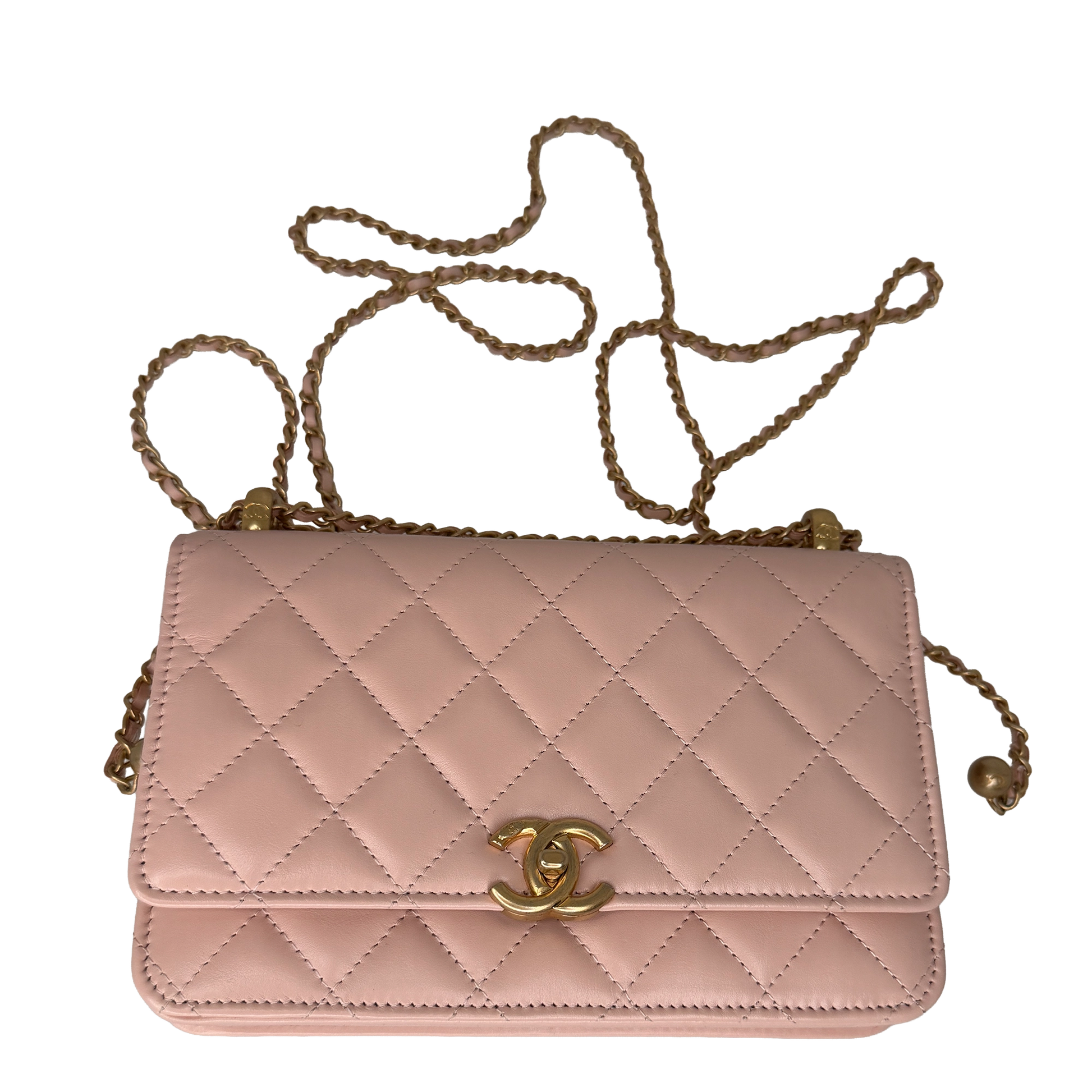 Chanel Wallet on Chain Rosa Kalbsleder 2024 / neuwertig Chanel