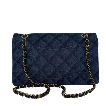 Chanel Timeless Double Flapbag Medium Denim blau 2022 / neuwertig Chanel
