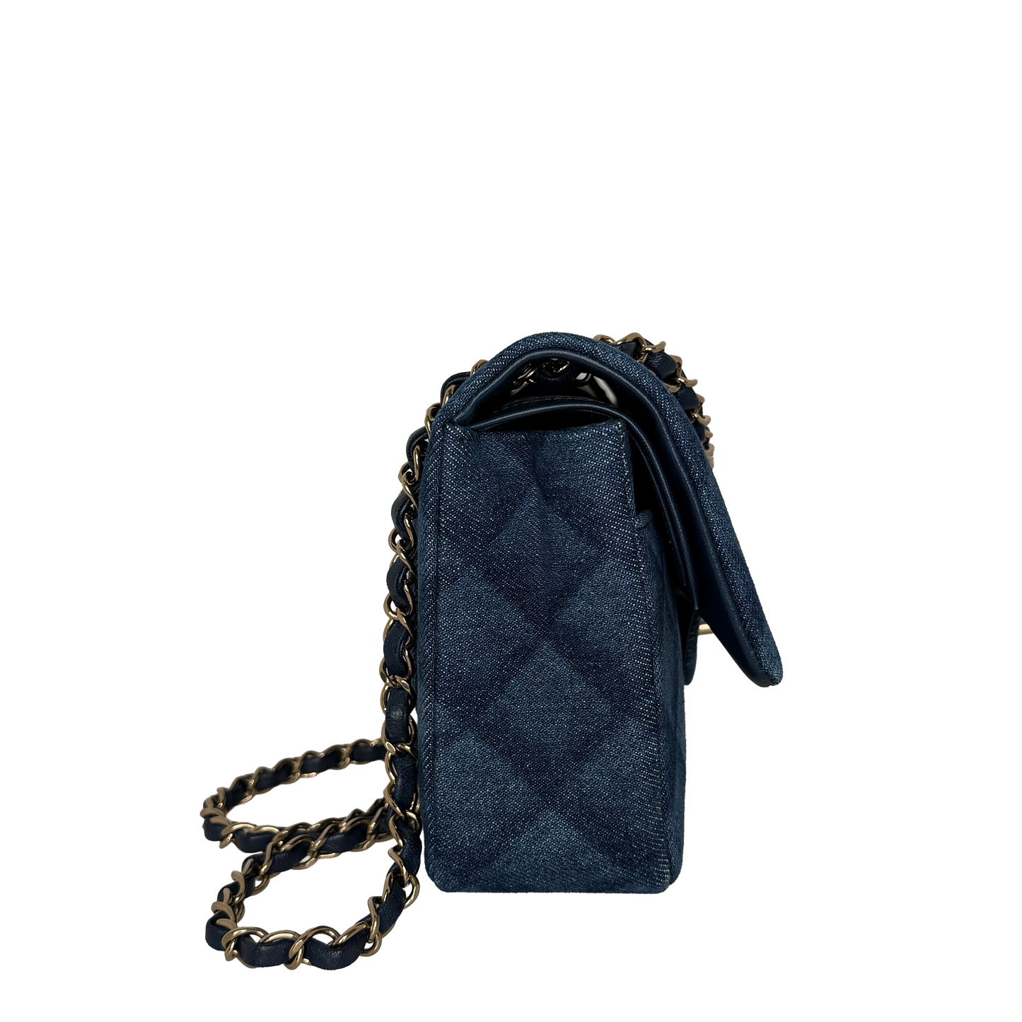 Chanel Timeless Double Flapbag Medium Denim blau 2022 / neuwertig Chanel