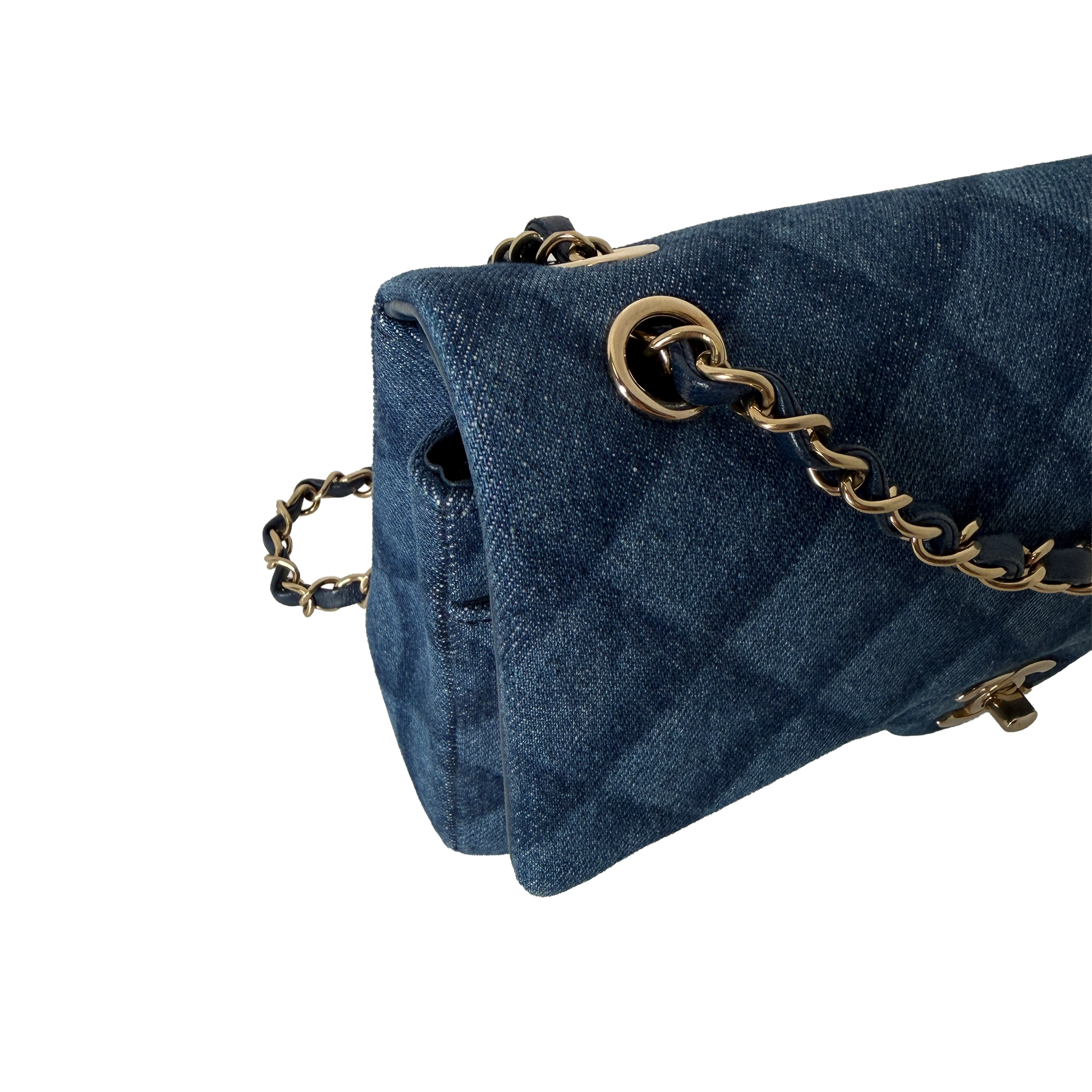 Chanel Timeless Double Flapbag Medium Denim blau 2022 / neuwertig Chanel