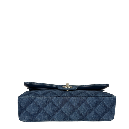 Chanel Timeless Double Flapbag Medium Denim blau 2022 / neuwertig Chanel