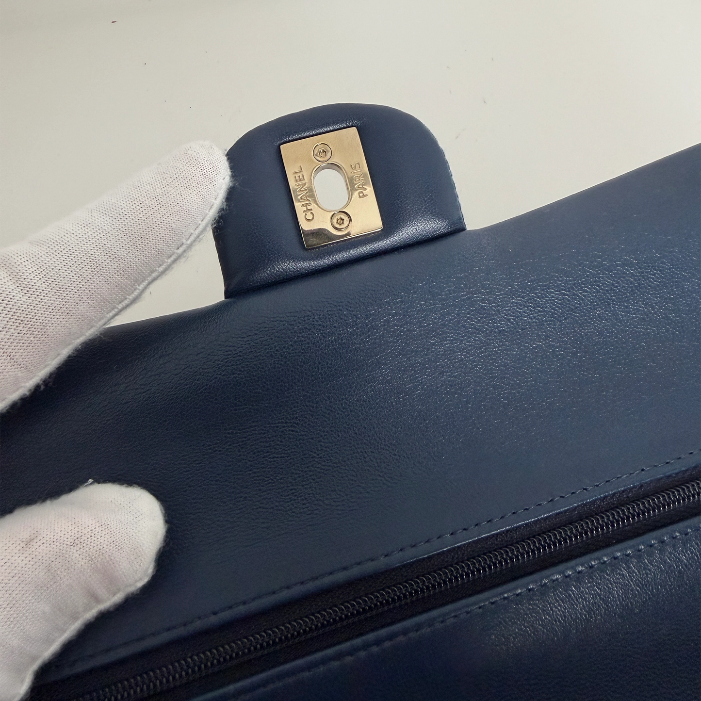 Chanel Timeless Double Flapbag Medium Denim blau 2022 / neuwertig Chanel