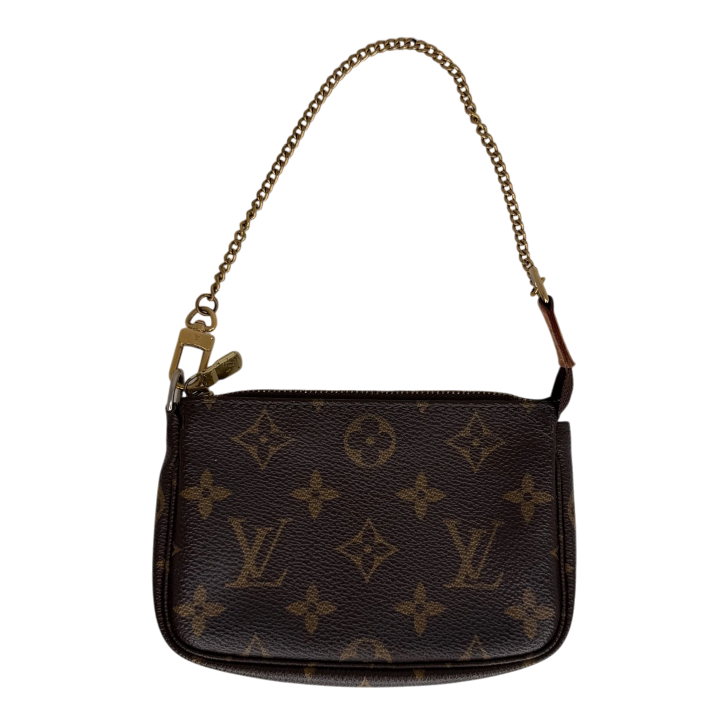 Louis Vuitton Mini Pochette Monogram Canvas Braun 2007 / gut Louis Vuitton