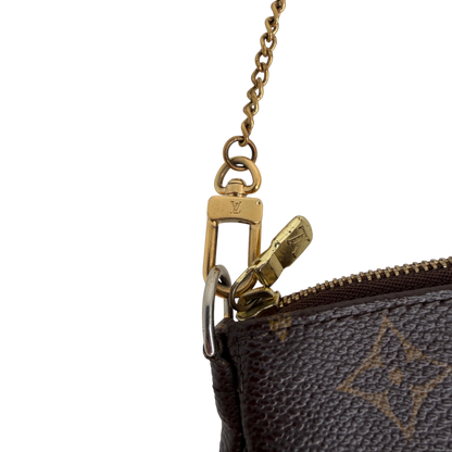 Louis Vuitton Mini Pochette Monogram Canvas Braun 2007 / gut Louis Vuitton