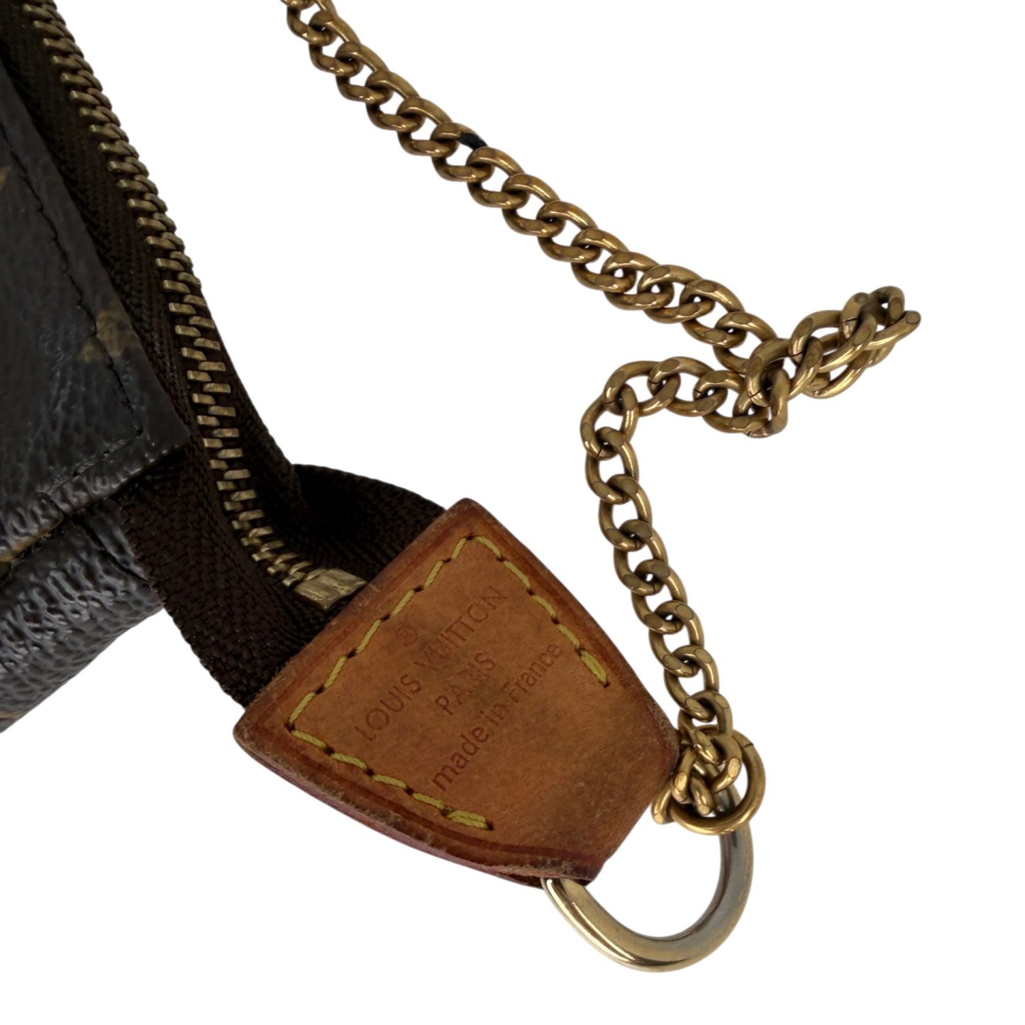 Louis Vuitton Mini Pochette Monogram Canvas Braun 2007 / gut Louis Vuitton