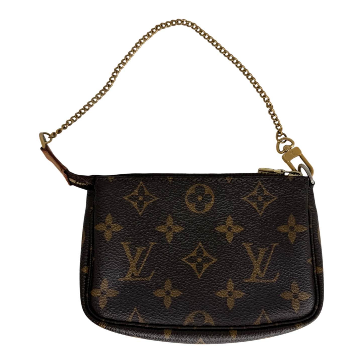 Louis Vuitton Mini Pochette Monogram Canvas Braun 2007 / gut Louis Vuitton