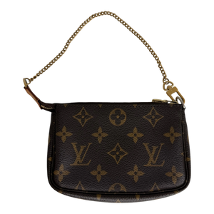 Louis Vuitton Mini Pochette Monogram Canvas Braun 2007 / gut