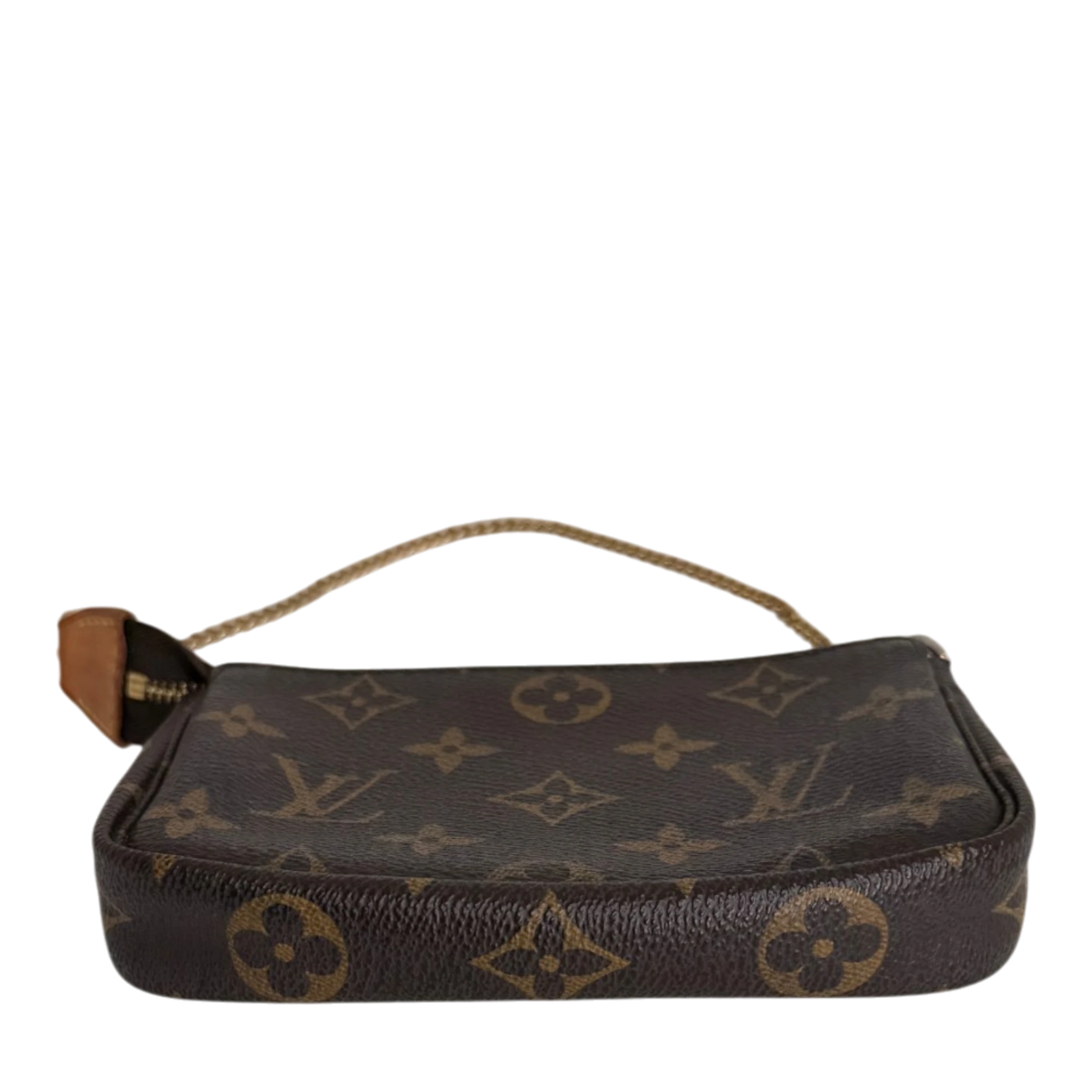 Louis Vuitton Mini Pochette Monogram Canvas Braun 2007 / gut Louis Vuitton