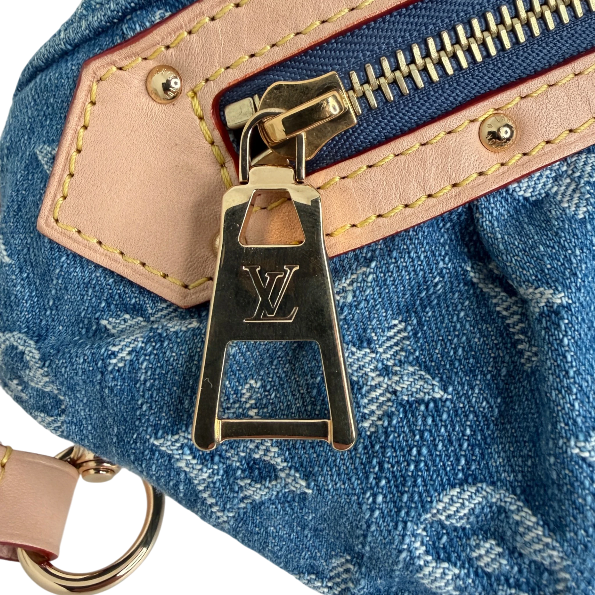Louis Vuitton High Rise Monogram Denim M46837 Blau Fullset / sehr gut Louis Vuitton