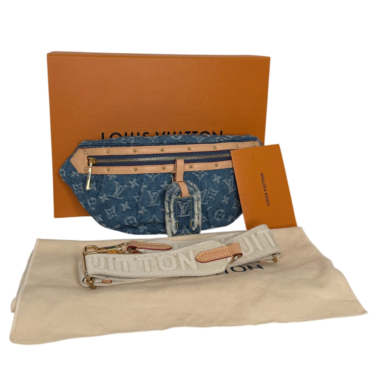 Louis Vuitton High Rise Monogram Denim M46837 Blau Fullset / sehr gut Louis Vuitton
