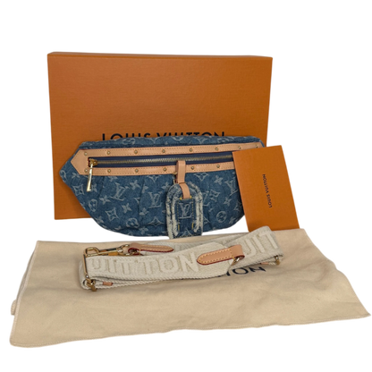 Louis Vuitton High Rise Monogram Denim M46837 Blau Fullset / sehr gut Louis Vuitton