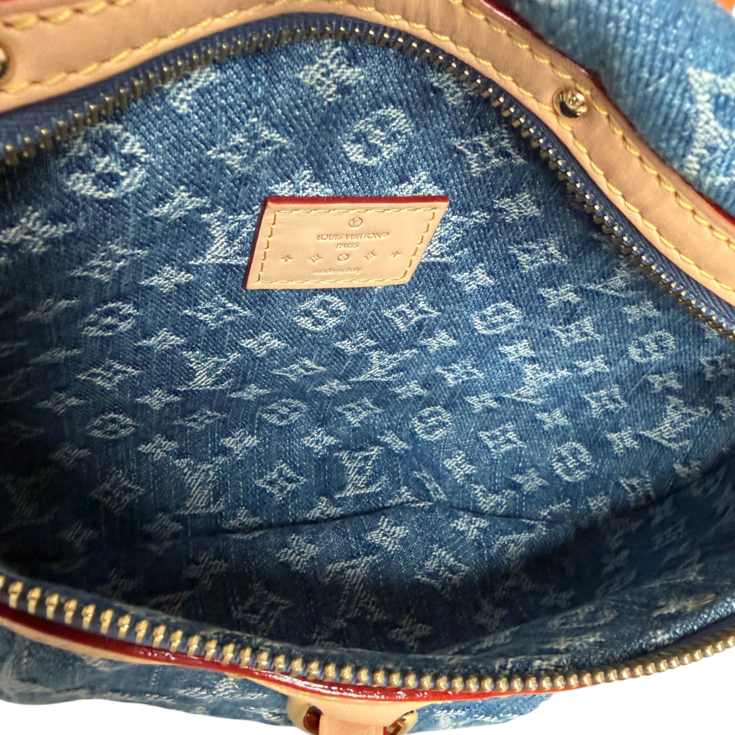 Louis Vuitton High Rise Monogram Denim M46837 Blau Fullset / sehr gut Louis Vuitton