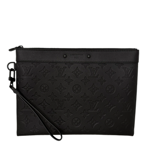 Louis Vuitton Pochette To-Go Monogram Shadow Leder / neuwertig