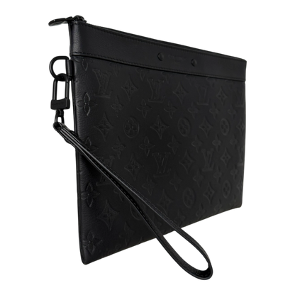 Louis Vuitton Pochette To-Go Monogram Shadow Leder / neuwertig Louis Vuitton