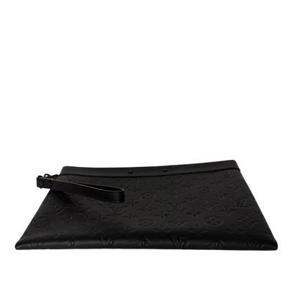 Louis Vuitton Pochette To-Go Monogram Shadow Leder / neuwertig Louis Vuitton