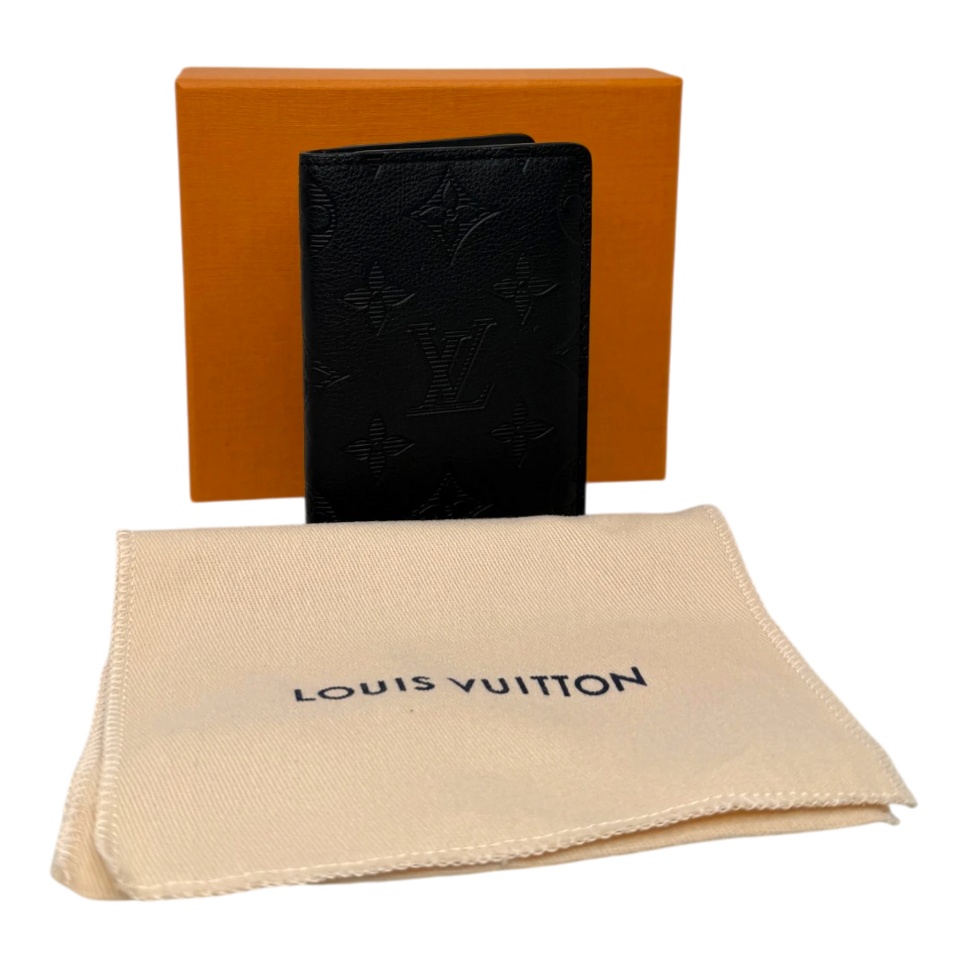 Louis Vuitton Taschenorganizer Monogram Shadow Leder Fullset / neuwertig Louis Vuitton